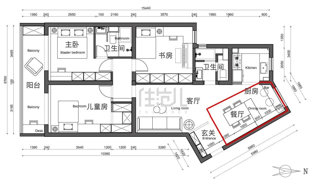 绝了!100㎡两娃之家零杂物,鸡肋空间原地增值20万