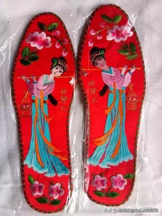 鞋垫绣花制作教程全过程,陕北民间纯手工鞋垫绣花