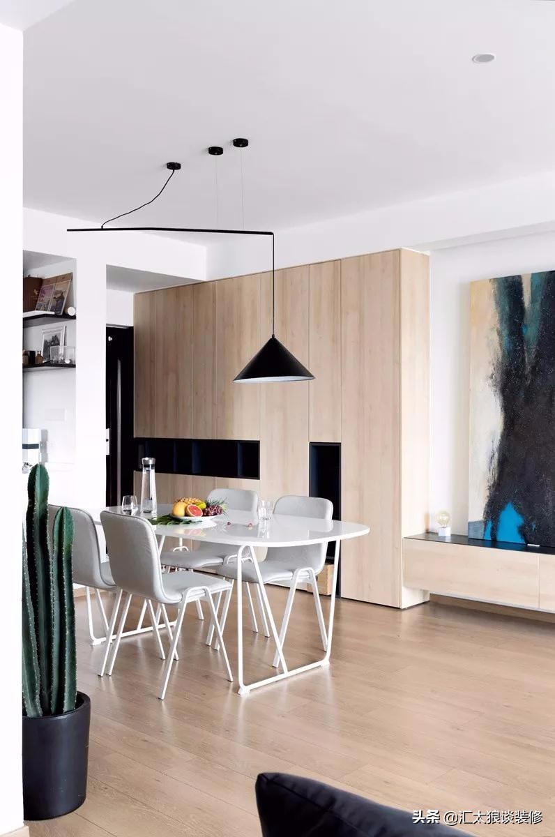 灰白绿原木家具装修风格,黑白灰原木简约风格