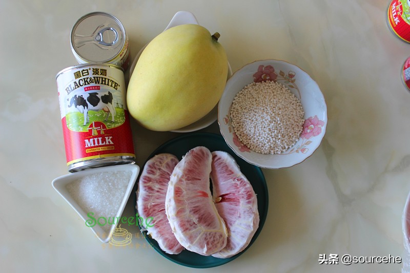 港式甜品杨枝甘露做法,夏季最in的甜品杨枝甘露