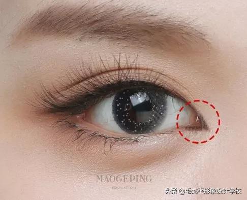 眼线一画上就晕染,眼线一画就成梯形