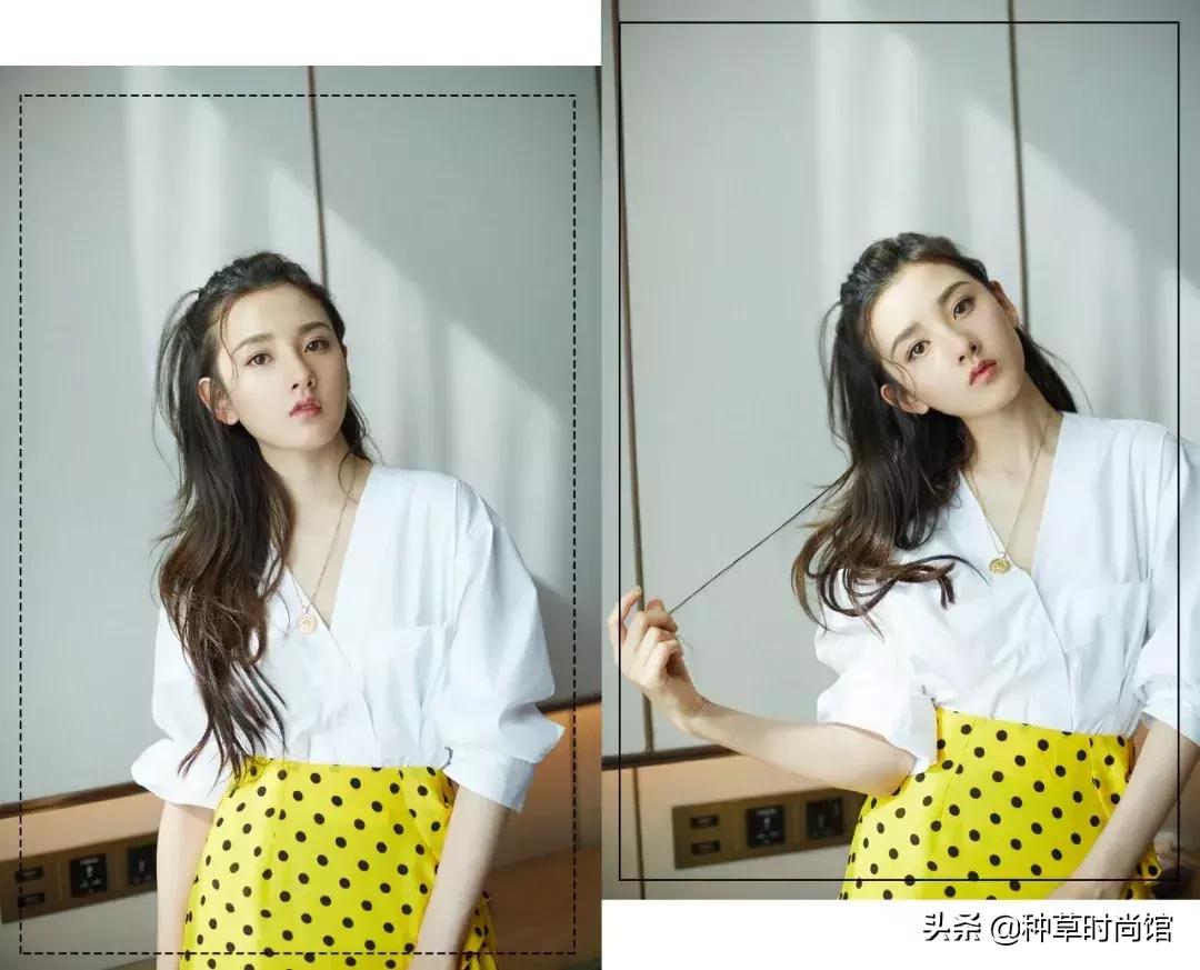 羊毛卷头发t恤穿搭,夏季烫羊毛卷穿搭