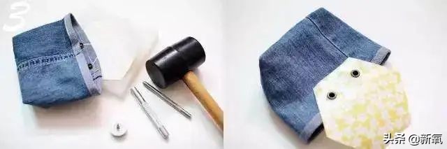 0元改造废旧牛仔裤,旧牛仔裤改造多功能收纳篮的教程