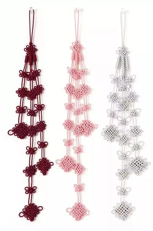 小学生中国结的编法图解,中国结蝴蝶挂件的编法图解