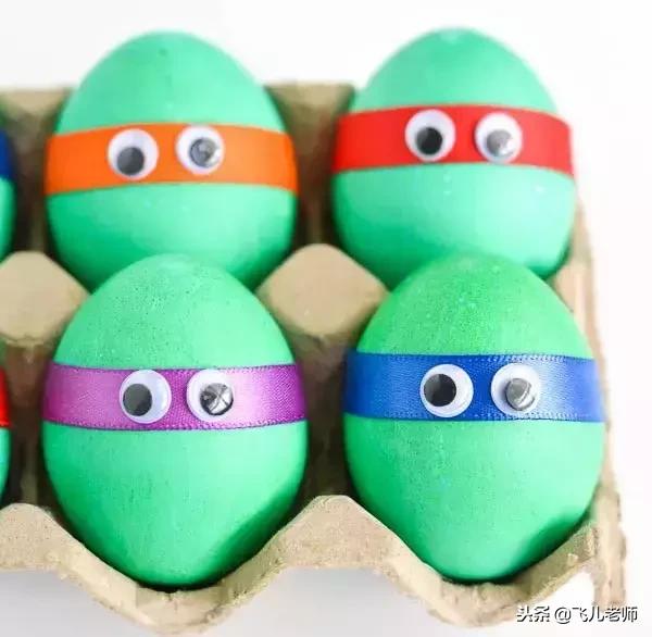 鸡蛋托手工绘画,绘蛋手工简单的