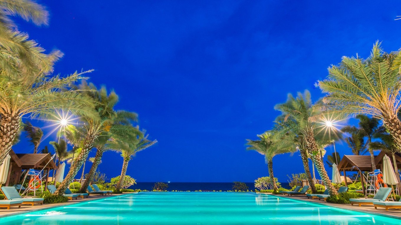 惠州沙滩度假,无边海景泳池