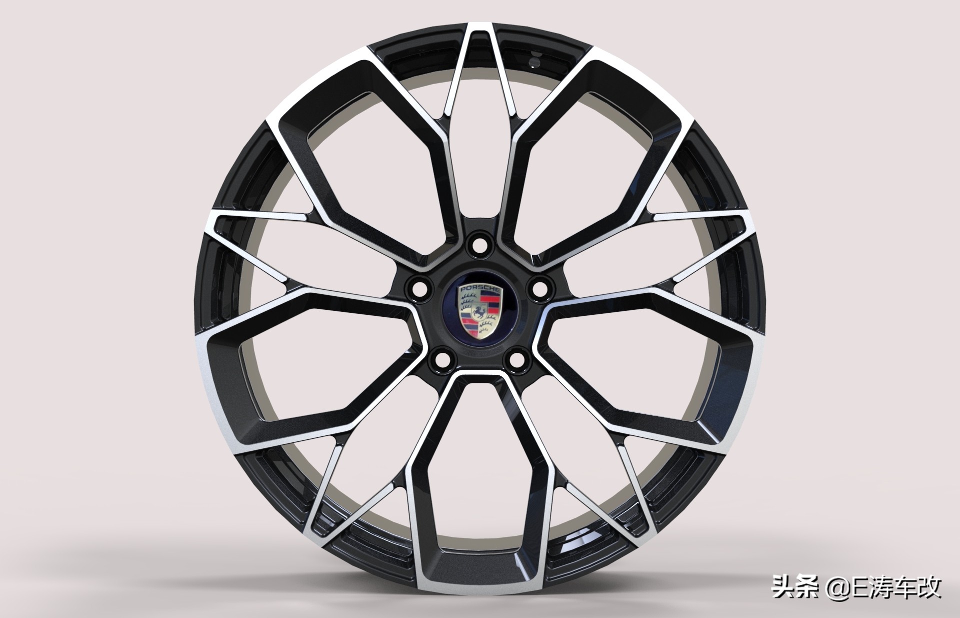 保时捷macan原厂鸟巢轮毂,保时捷鸟巢轮毂走起来的效果