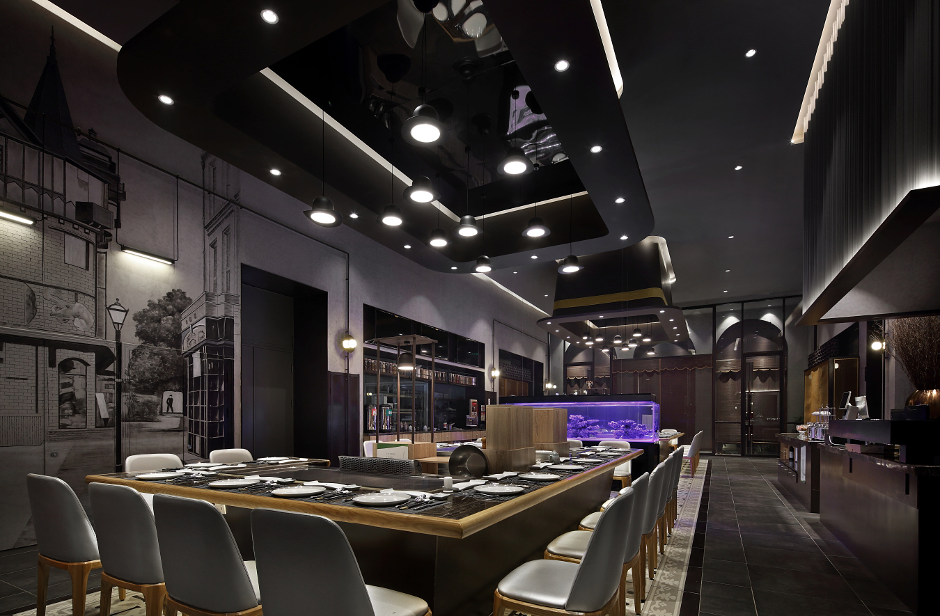 铁板烧空间设计,铁板烧设计方案