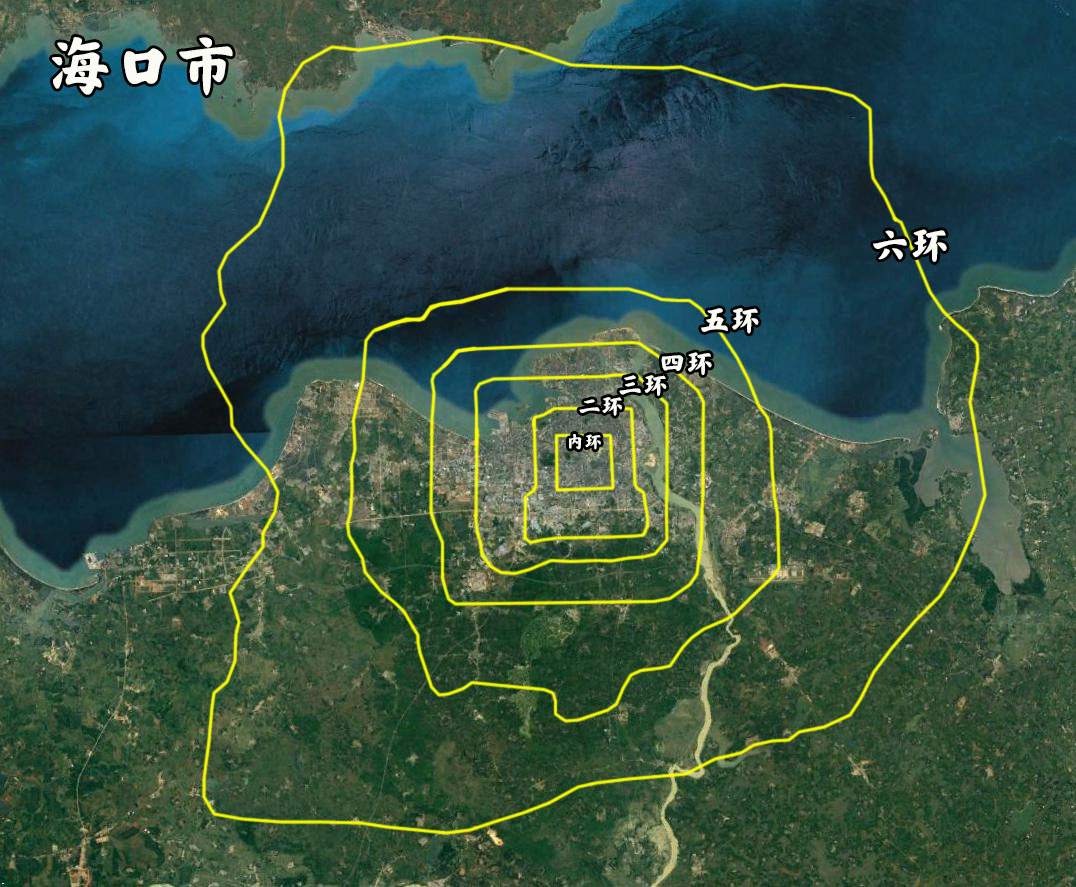 同比例面积城市对比,北京五环图对比各大城市