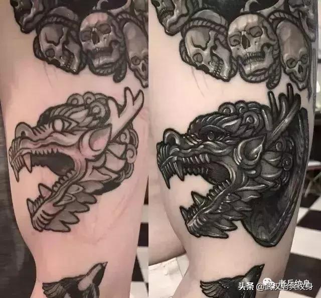 手臂旧纹身遮盖,遮盖旧纹身的图案