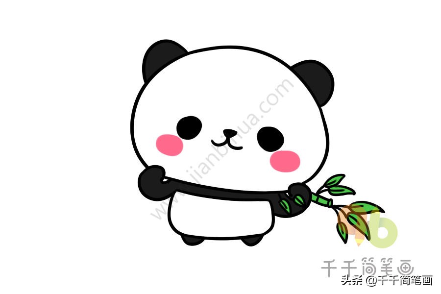 画表情包熊猫头简笔画,熊猫房子怎么画简笔画