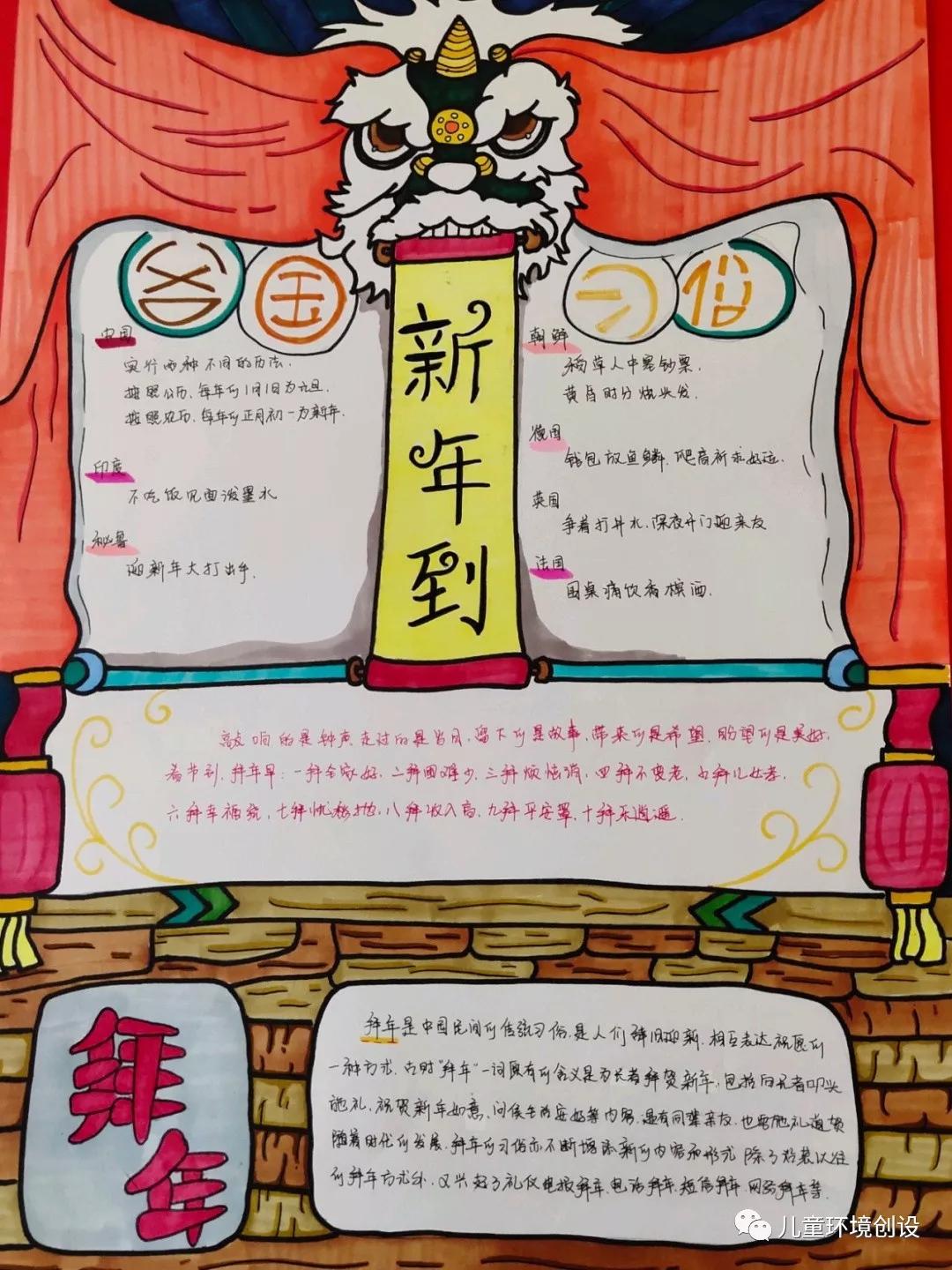 幼儿园新年环创参考,幼儿园新年教室环创