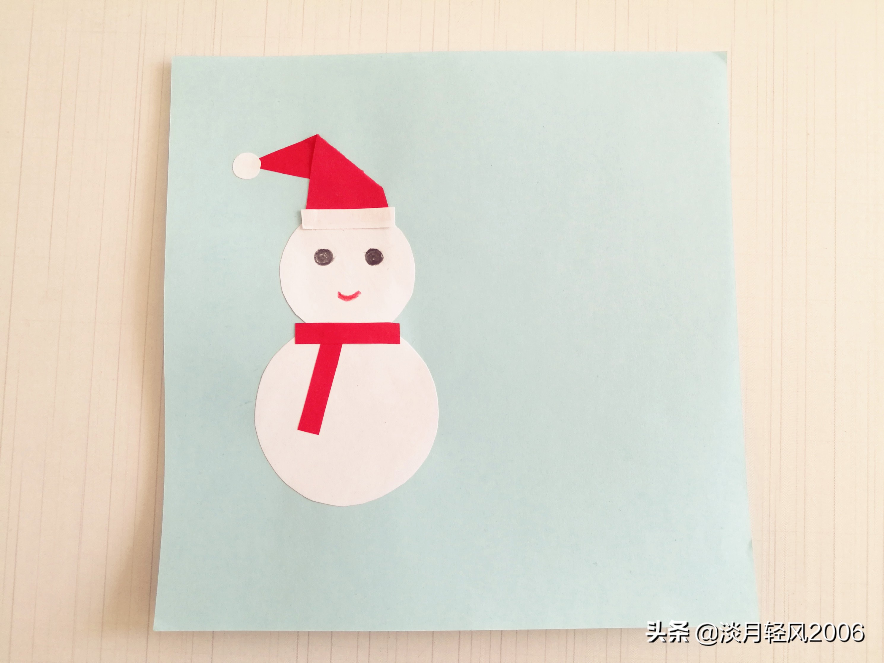 幼儿园创意手工新年贺卡简单一点,圣诞节幼儿手工贺卡制作