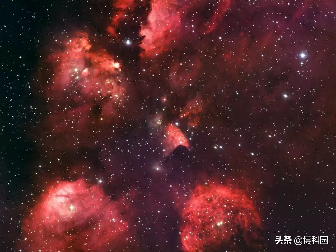 在5500光年外的猫掌星云中，发现恒星起源的新线索