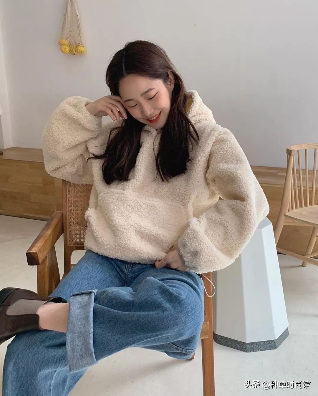 夹克直筒裤,夹克直筒裤穿搭