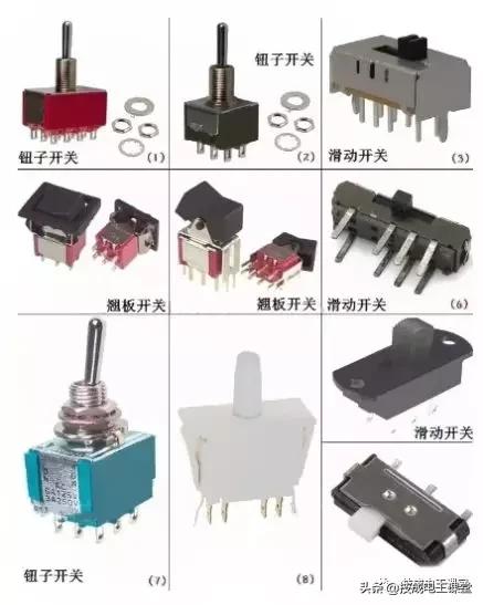 电路板电子元器件符号一览表,电子元器件图片识别符号及名称