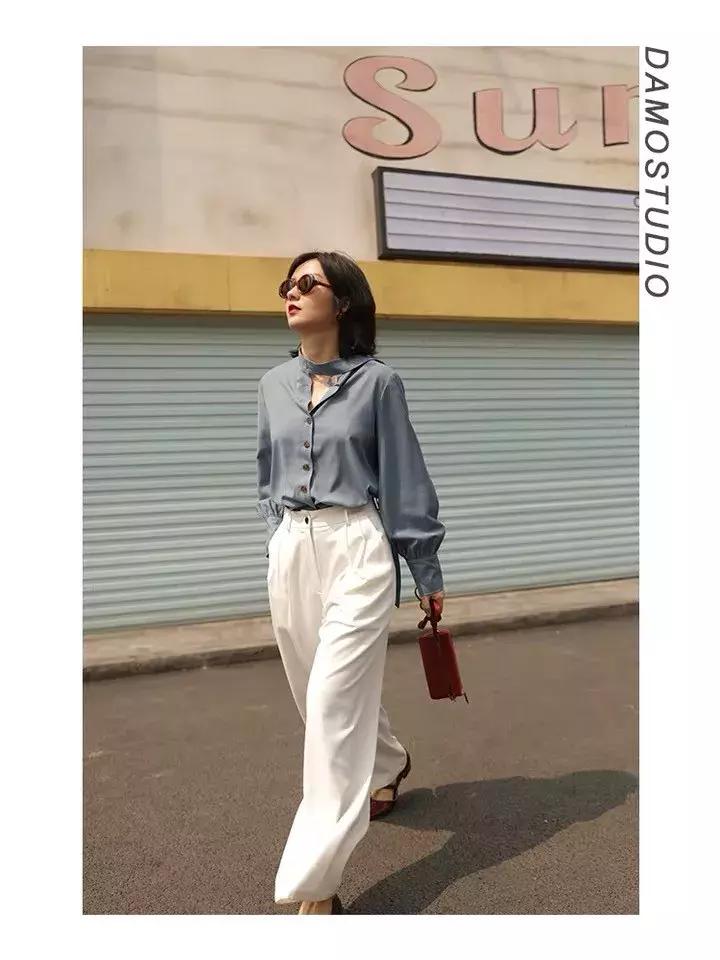 春季新款时尚百搭大码衬衫,爆款秋冬时尚衬衫第二件免费