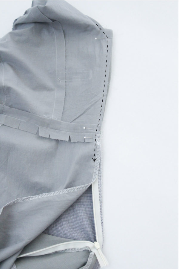 连衣裙隐形拉链,连衣裙隐形拉链怎么缝