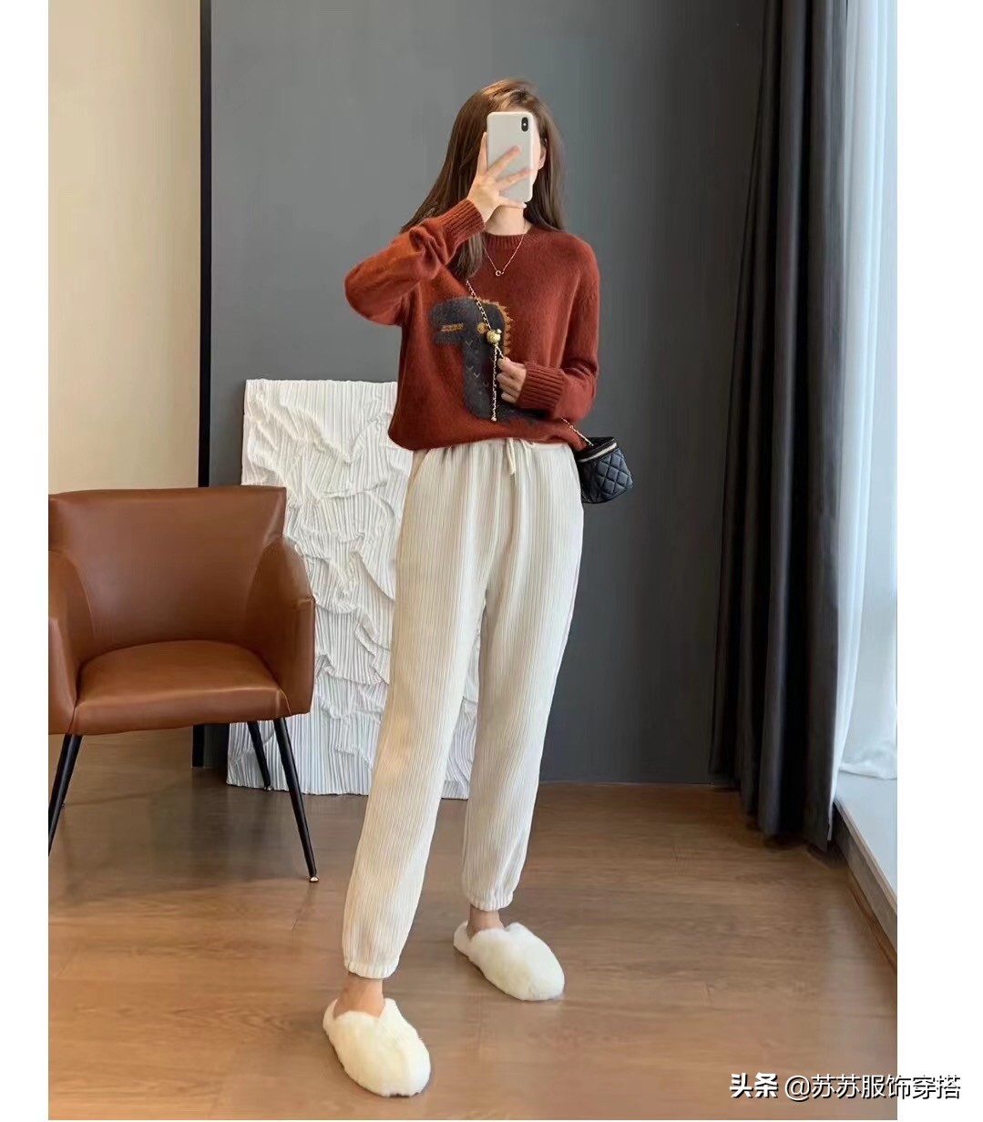 雪尼尔束脚裤正品女冬季加绒,雪尼尔休闲裤灯芯绒女裤