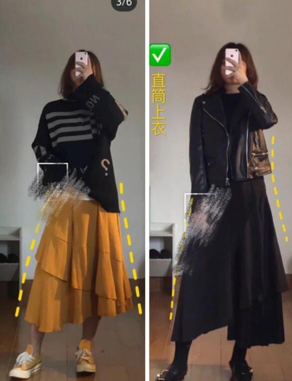 梨形身材腿粗高个子穿搭技巧,腰细胯大女生穿搭技巧