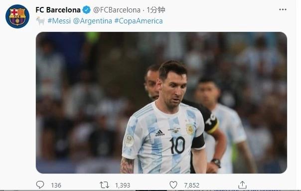 巴萨夺冠球迷热情回应,巴萨球迷祝贺梅西首秀