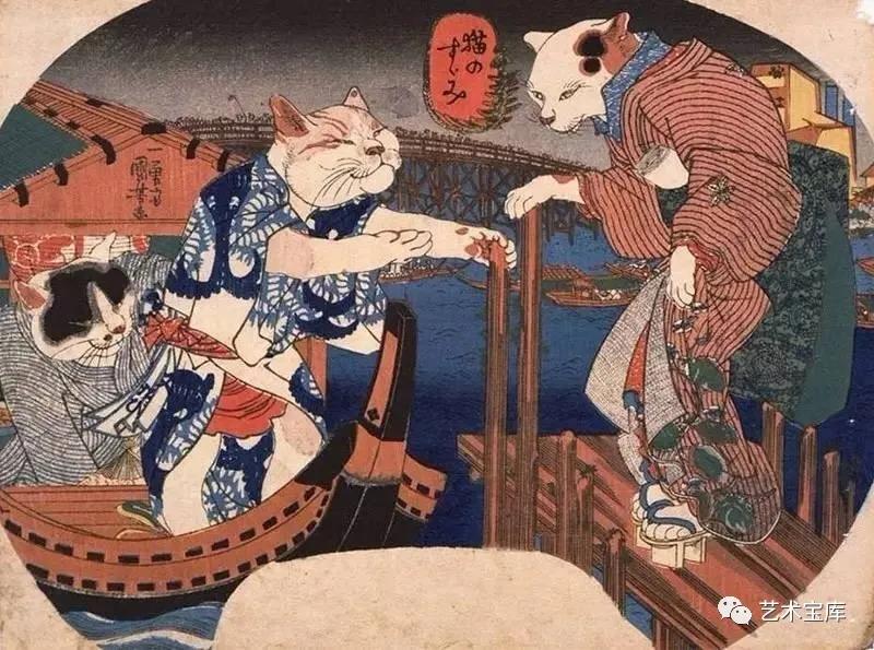 歌川国芳浮世绘中的源氏物语,西方美术史的画家