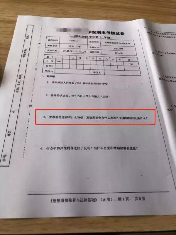 你发情期什么表现，女孩知道自己是肉吗……这居然是大学考题？