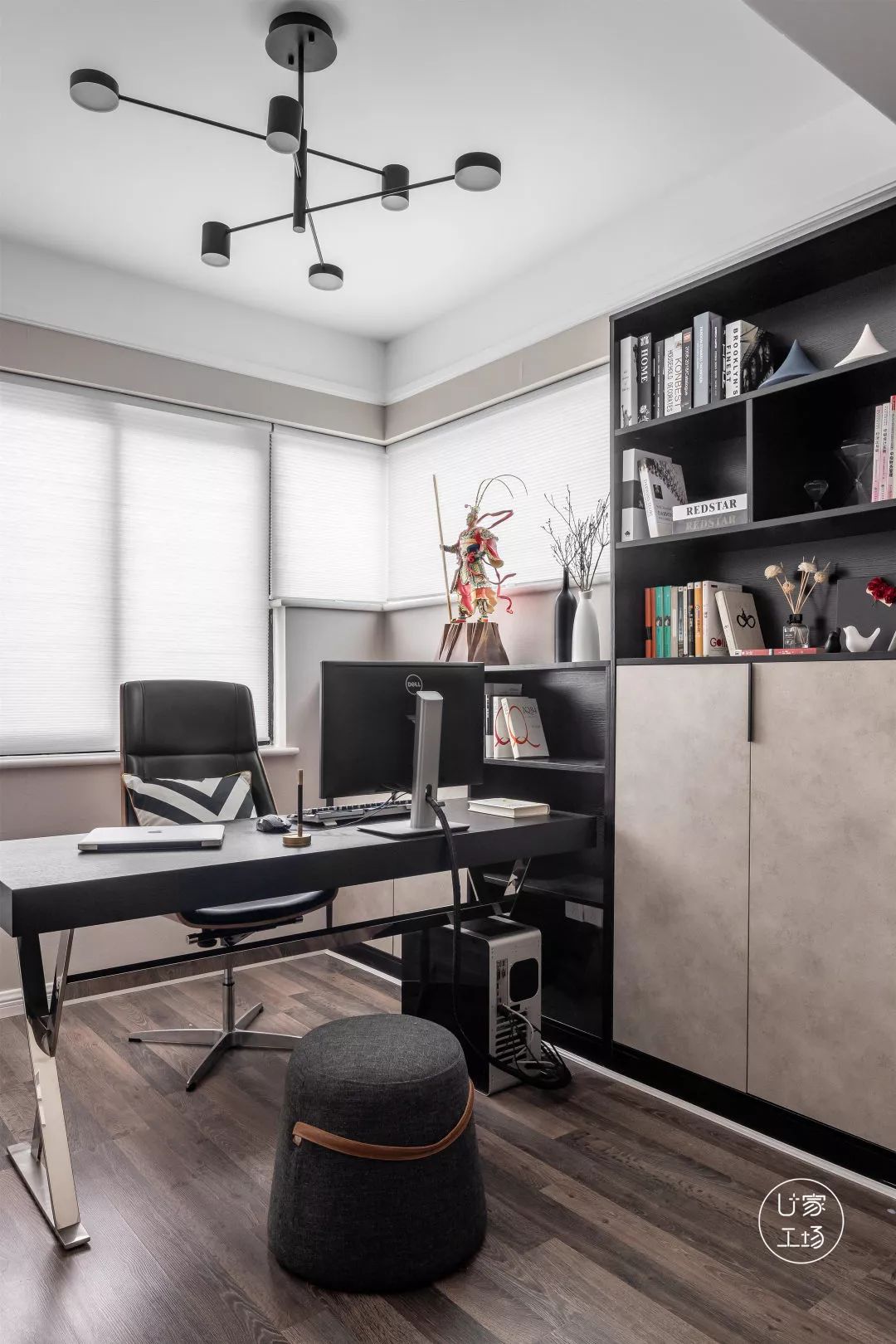 11平方米书房设计现代轻奢风格,100个绝美书房设计图片