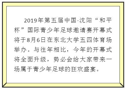 2024沈阳和平杯足球比赛时间,沈阳和平杯青少年足球开幕式