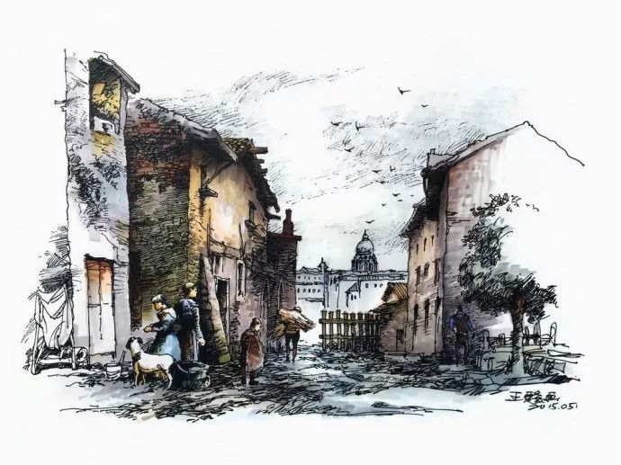 新一代中国钢笔画领军人物,极品五大钢笔画简直美爆