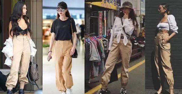 女星穿工装裤帅气十足,工装连体裤女明星穿搭