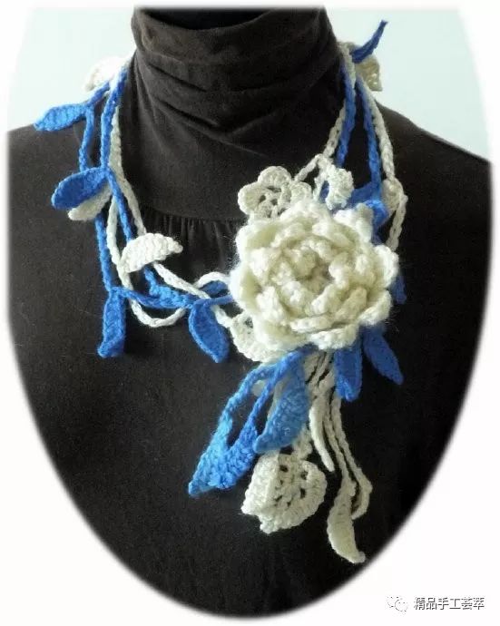 钩针毛衣链教程,手工编织毛衣链款式图