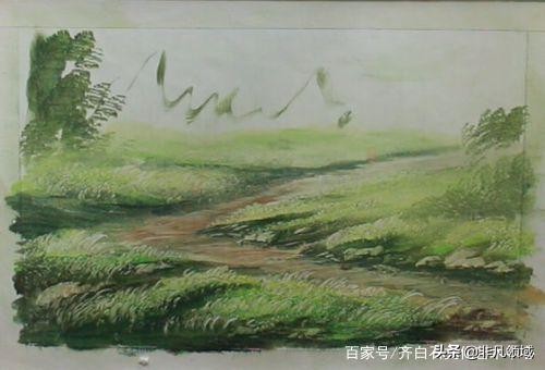 用铅笔画草丛怎么画简单又好看,刀画草坪