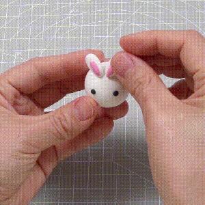 轻黏土可爱又简单的捏法,做一个简单可爱的小萌物用粘土捏