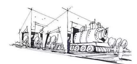 手绘效果图设计详解,干货五幅景观手绘效果图步骤图解