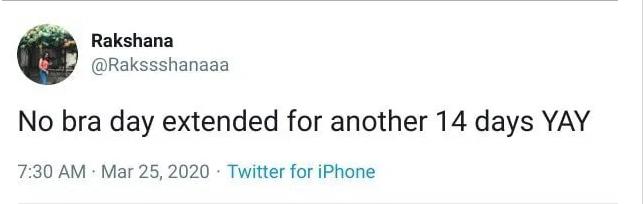 英国女性隔离期放飞自我内衣专家警告:不穿文胸容易变形!