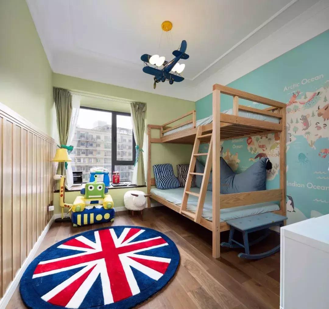 充满童趣的上下床儿童房,实用的儿童上下床怎么选