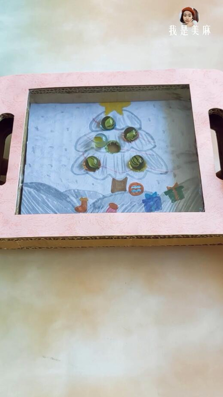 用鞋盒给孩子做简单益智小玩具,自制宝宝迷宫玩具没磁扣怎么动