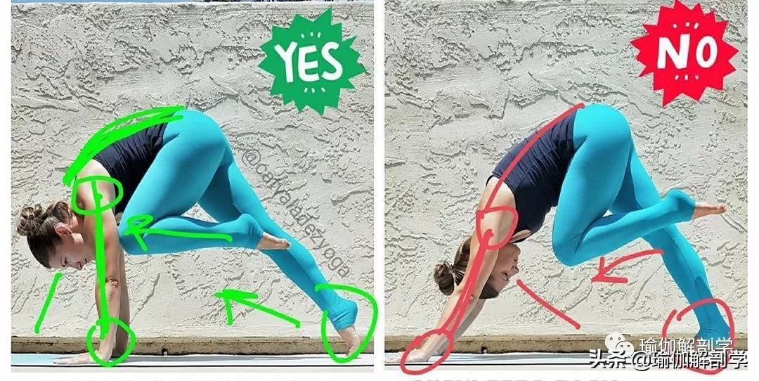 瑜伽20个仰卧串联体式大全,30个瑜伽体式正误对比图