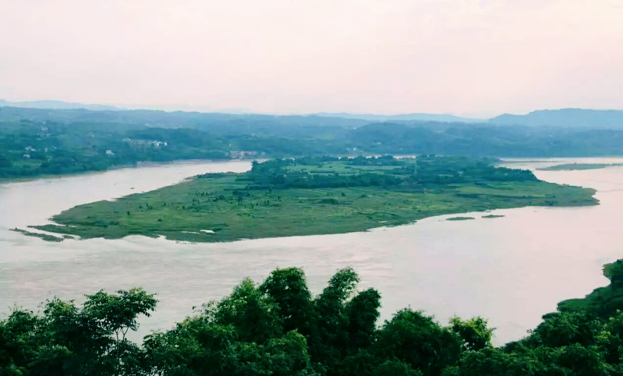 入渝第一岛中坝岛,长江入渝第一镇朱沱镇