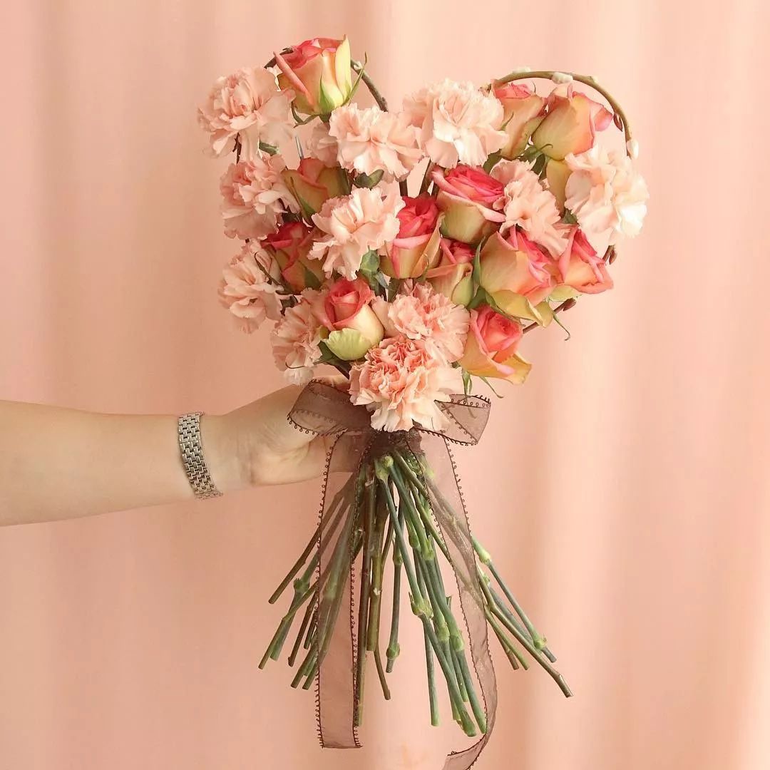 表白神器｜心形花束图片集锦（含教程）