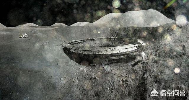 月球背后的外星人的基地图片,月球背面的外星人基地是真的吗