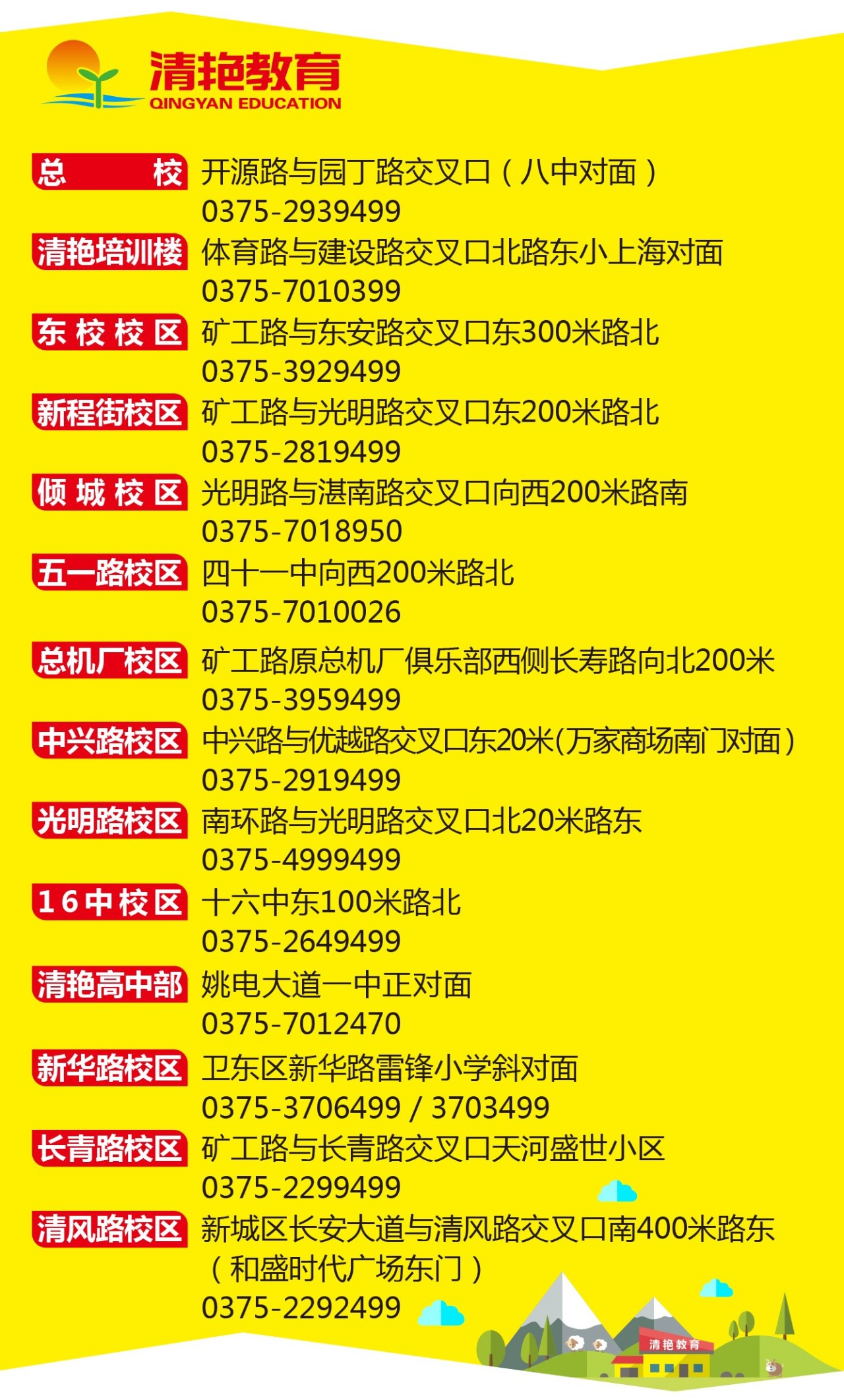 平顶山清艳百汇校区,平顶山清艳酷贝少儿英语费用