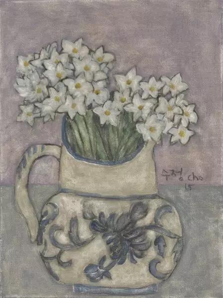 韩国女艺术家：卓秀英，画出来的雅致花草