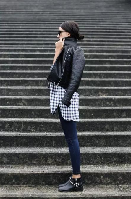 中式盘扣皮衣女刘雯,刘雯皮衣穿搭大合集