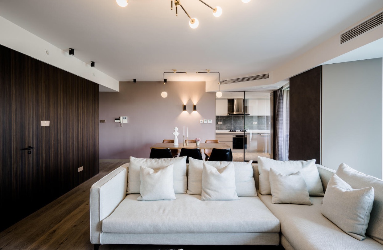 轻奢现代风格装修180大平层,棠悦府16栋装修