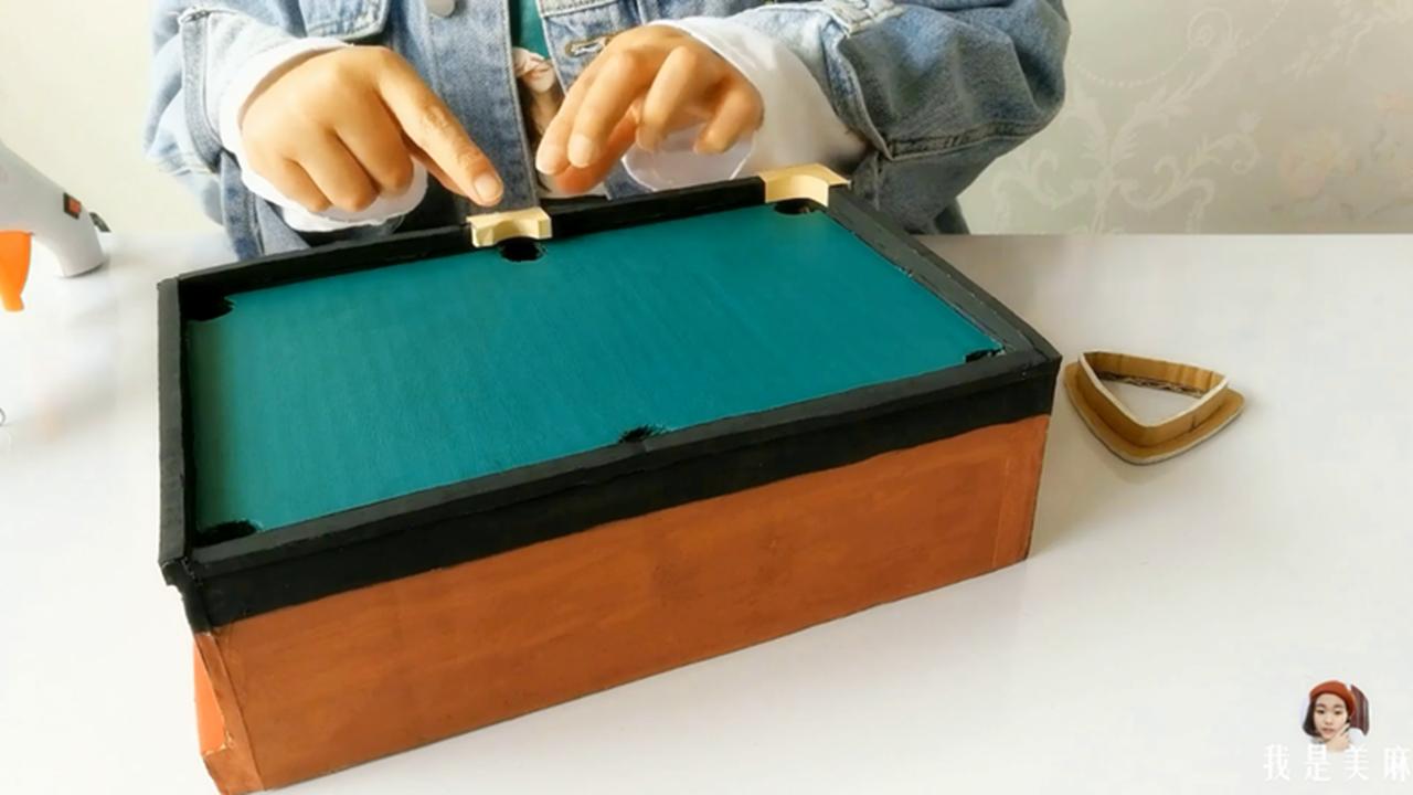 儿童手工制作台球杆,用纸板做一个台球