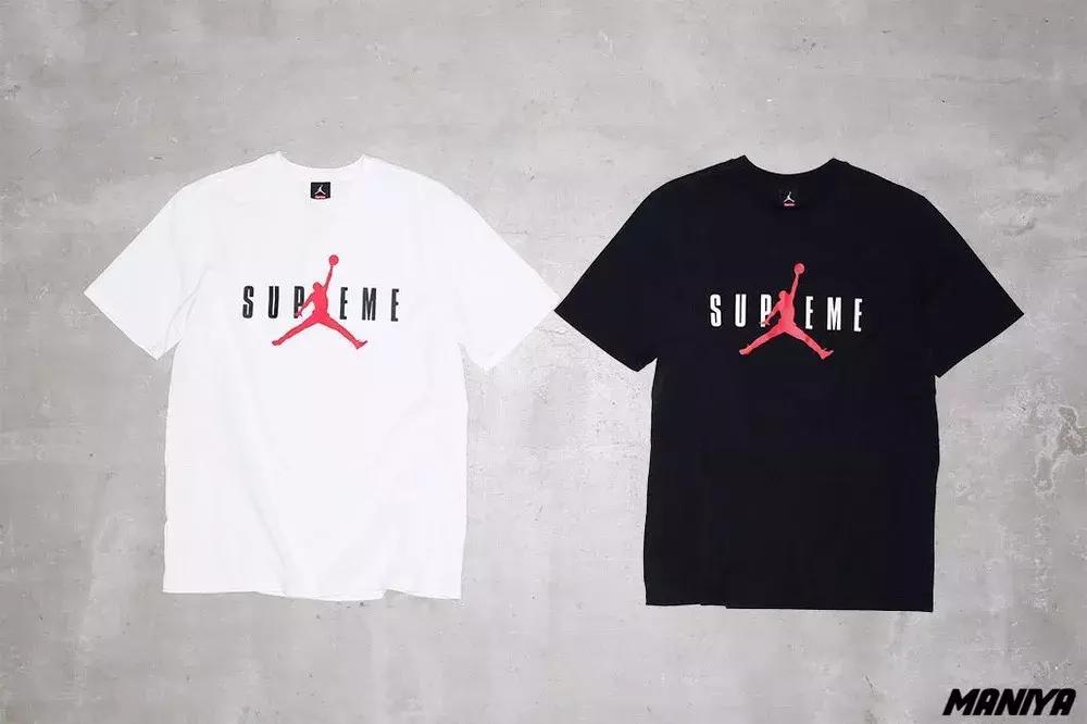 supreme乔丹联名红色鞋子,supremexairjordan1