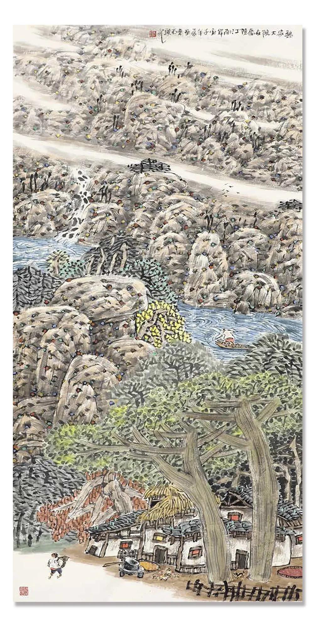 谢定超现代山水画艺术,谢定超山水画欣赏