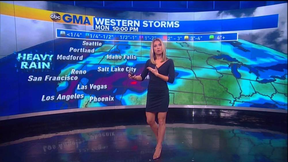 最好看天气预报外国主持人,外国天气预报女主播